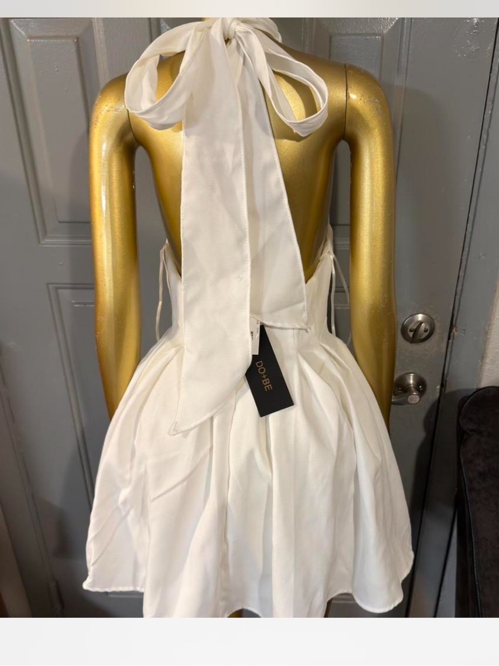 DO+BE Ivory Satin Slip Dress - Picture 4 of 6